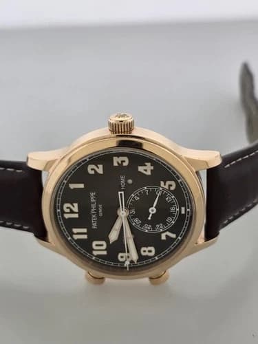 Patek Philippe Calatrava Pilot Travel Time Rose Gold — 5524R-001