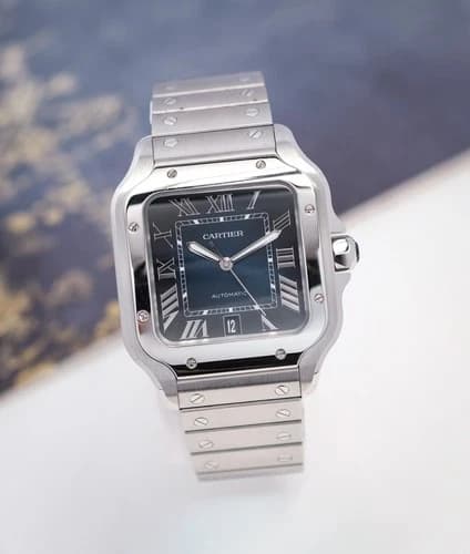Cartier Santos de Cartier Large Blue Dial — WSSA0030